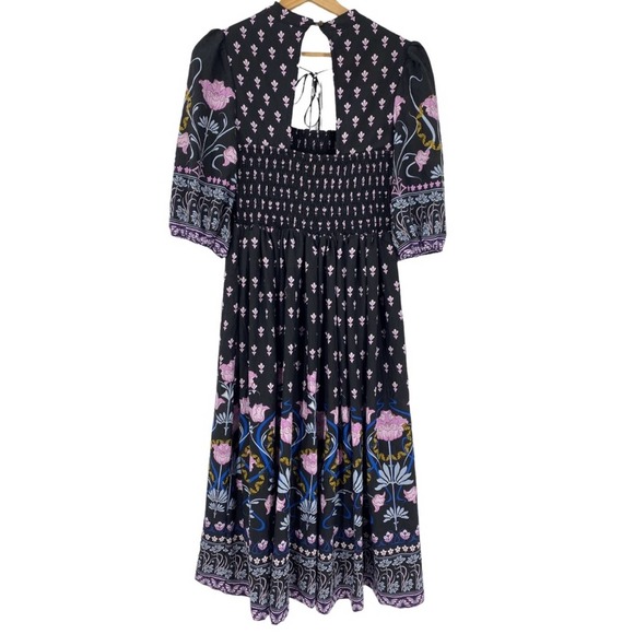 NEW Anthropologie Dasha Floral Midi Dress sz M - Picture 7 of 14